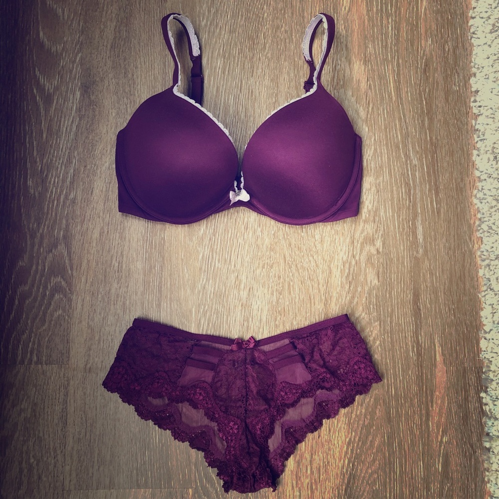 Purple lingerie set